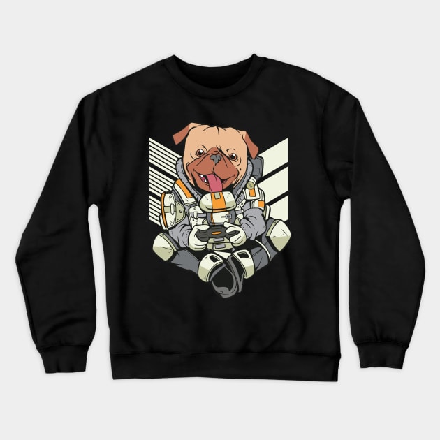 soldier pug Crewneck Sweatshirt by D.O.A